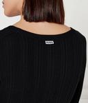 Платье женское Hugo Сарфета вязаное из вискозы с вырезом, черный - фото 4