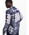 Мужская рубашка с узором пейсли Desigual, Dark blue - фото 5
