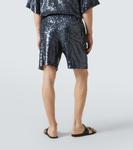 Бермуды с пайетками Dries Van Noten, темно-синий - фото 4