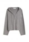 Худи Bershka Hoodie, Grey - фото