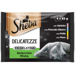 Sheba Delicatezze Wet Food Cats Multipack, смешанный набор в желе 4x85 гр Sheba - фото