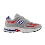 Кроссовки New Balance 2002R Hook & Loop Little Kid Wide 'Raincloud True Red', серый - фото