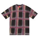 Футболка Supreme Sprayed Plaid Short-Sleeve Top 'Black' - фото