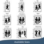 Комплект постельного белья 1000 Aborn, черный - фото 6