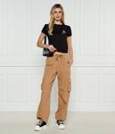 Футболка женская Calvin Klein Jeans хлопковая короткая, черный - фото 2