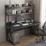 Компьютерный стол Xinmeikai 100x60x76 см с полкой, белый - фото 3