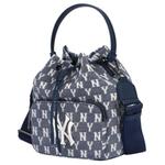 Сумка через плечо унисекс MLB Monogram Collection, джинсовая ткань - фото 2