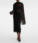 Вышитая тюлевая блузка Toteme, черный - фото 2