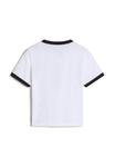 Футболка Vans APPLE BOOM RINGER, White/Black/White - фото 6