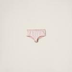 Атласные трусы MIU MIU, опал - фото