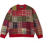 Свитер Palace x Beams Plus Patchwork Crew Knit, Jacquard Red - фото