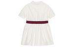 Платье детское Gucci с логотипом, белый - фото 2