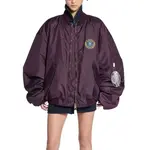 Balenciaga Бомбер с вышитым логотипом, Eggplant Purple - фото 4