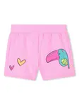 Шорты с принтом Billieblush, розовый - фото