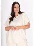 Блуза Usha Plus Size Blouse, бежевый - фото 3