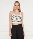 Топ cropped fit Twin-Set, белый - фото