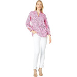 Топ Lilly Pulitzer Sherida Top, цвет Pink Topaz My Favorite Spot - фото 3