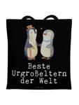 Сумка Mr. & Mrs. Panda Tragetasche Pinguin Beste Urgroßeltern der Welt..., черный - фото