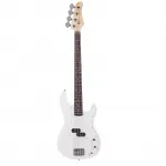 Glarry Электрогитара GP бас - белая - фото
