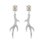 Родированные серьги Women's Swarovski - фото 2