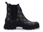 Ботинки Guess Hestia Boot, Black/Brown Logo Print - фото 3