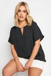 Блузка с вырезом Yours, черный - фото 4