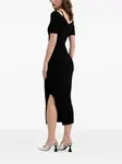 Платье миди с вырезом на плече HUGO, черный - фото 3