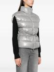 Peserico жилет из ткани ламе, серый - фото 3