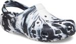 Сабо Classic Marbled Tie-Dye Clog Crocs, цвет Black/White - фото 6