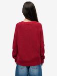Свободный ребристый вязаный джемпер Superdry, Bordeaux Red - фото 2