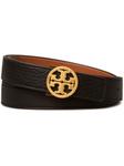 Tory Burch ремень с пряжкой-логотипом, черный - фото