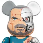 BE@RBRICK Терминатор Т 800 синий модные фигурки 28см - фото 2