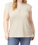 Леопардовый топ в бежевых тонах Entro - фото 2