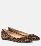 Балетки Gianvito с леопардовым принтом Gianvito Rossi, коричневый - фото