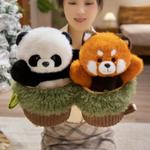 Плюшевая кукла Tree Stump Panda Puppet высотой 30 см Bitter purchase - фото 8