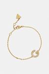 Браслет G CRYSTAL Guess, золотой - фото