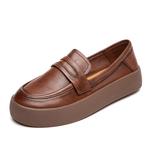 Help Коричневые лоферы женские, цвет Brown - фото 8