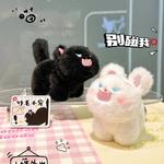 Плюшевая игрушка котенок 8 см Fat Fat Dragon, черный - фото 3