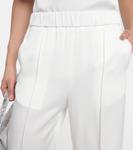 Атласные прямые брюки Jil Sander, белый - фото 4