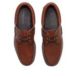 Ботинки Timberland Authentic 3-Eye Lug Handsewn Boat 'Brown' - фото 3