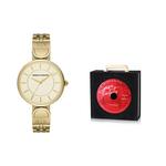 ARMANI EXCHANGE Часы AE Quartz Movement Gold Dial Women's Watch - фото 7