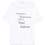 Футболка с принтом Alexander McQueen, белый - фото