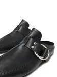 Кожаные мюли Ann Demeulemeester, черный - фото 5