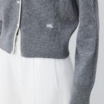 ELLE Свитер Women's Medium Gray Crew Neck Moderate - фото 6