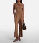 Лорен джерси брюки с широкими штанинами Leset, Walnut - фото 2