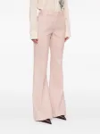 Расклешенные шерстяные брюки Ermanno Scervino, розовый - фото 3