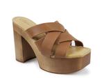 Сандалии Candie's Marlie Platform Sandal, Tan Leather - фото