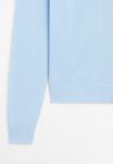 Джемпер Massimo Dutti LONG SLEEVES WITH CREW NECK, Light Blue - фото 11