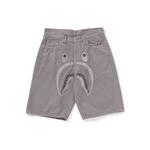 Покрашенные джинсовые шорты A BATHING APE, серый - фото 5