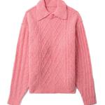 ADER ERROR Термобелье женское с розовым лацканом - фото